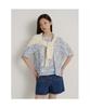 Binpolleidiseu [Daria Song] All-Over Short Sleeve Puff Blouse Sky Blue (Bf6565K51Q)