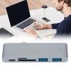 Přenosný USB C Hub 5 v 1 PD Rychlý Multi Port Rozšíření USB C Adaptér pro MacBooks pro Tablet