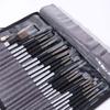 24pcs/set Wooden Handle Nylon Brush Set Nylon Hair Oil Painting Brushes  Canvas Painting