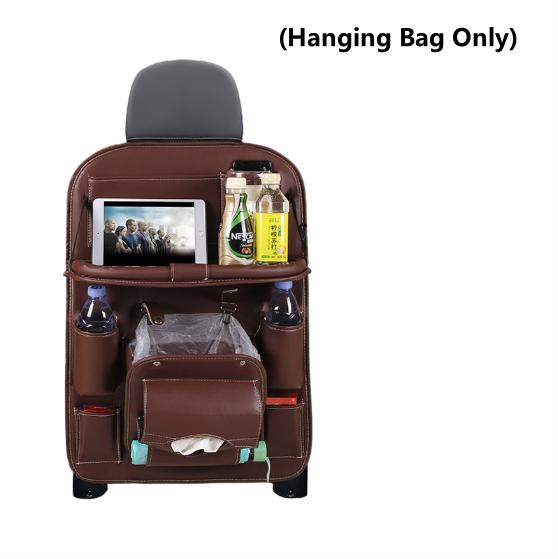 Multifunctional Car Trunk Hanging Bag Seat Back Organizer With Dining Table Tray Interior Accessories For Garbage And Storage