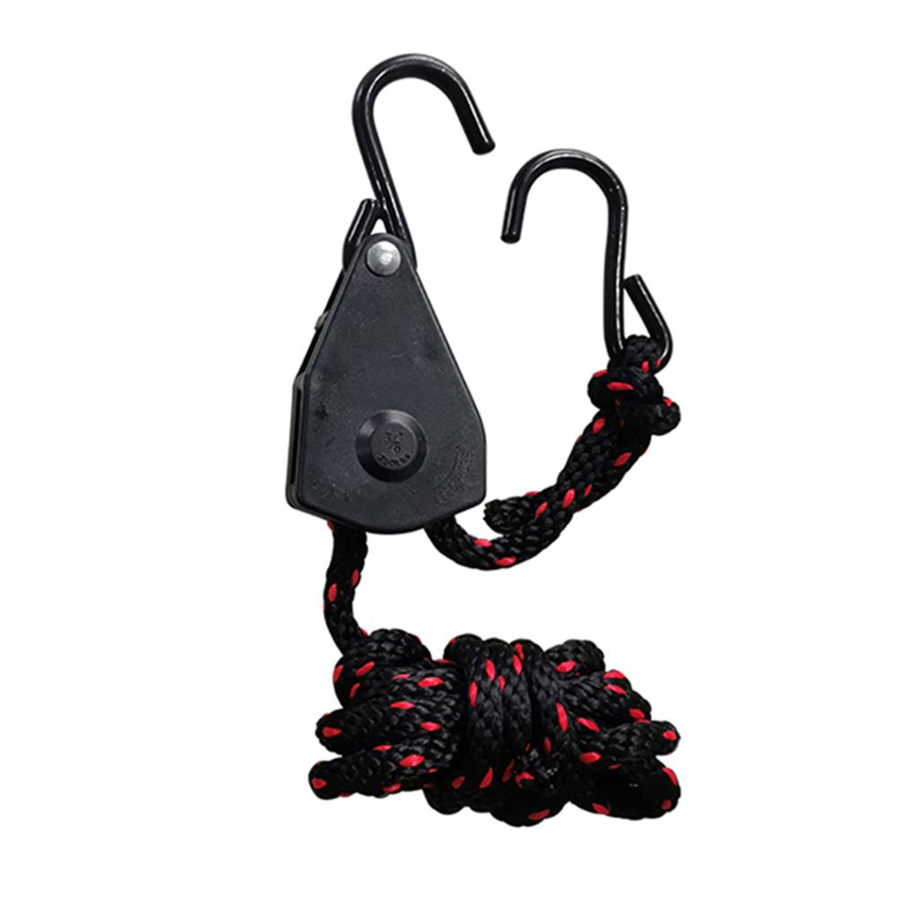2PCS Ratchets Kayak Rope Tightener Anti-rust Dipping S Hook Ratchet Pulley For Kayak And Canoe Sling Hook Car Repair Sling Hook