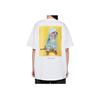 Onitsuka Tiger Animal Pattern Breathable Round Neck Pullover Short Sleeve T-Shirt Unisex Tops White 2183B310-100