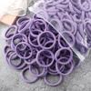100/200PCS 4cm Elastic Hair Bands Candy Colors Hair Ties for Girls Chidren Headband Colorful Hair Accessories Headwear