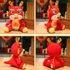 Jahr 2024 Maskottchen Puppe Ornament Kawaii Cartoon Drache Plüsch Puppe Spielzeug Weiches Stofftier