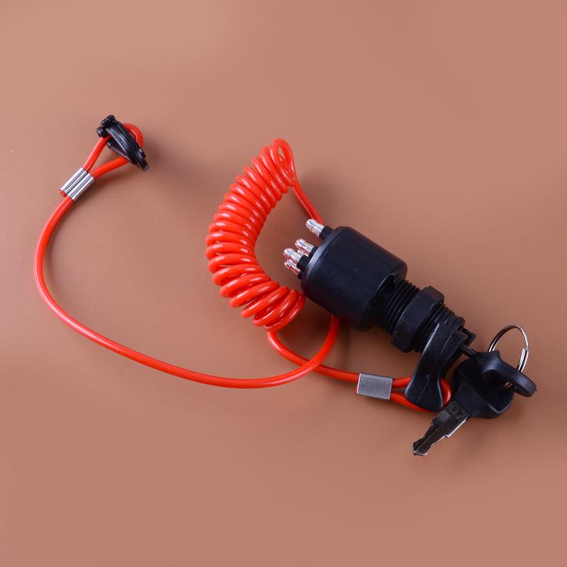 0765562 Ignition Switch with Safety Lanyard & Key Fit for Johnson Evinrude BRP 40-200HP Outboard Motor 5005801 175974