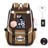 Anime Peripheral Teen Trend Backpack Multifunctional Usb Casual Student School Bag