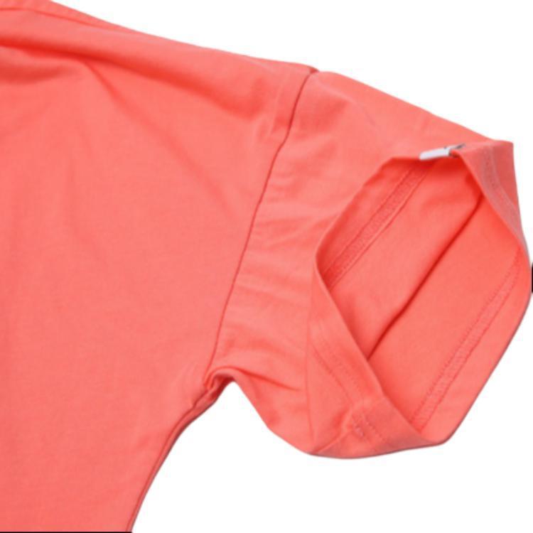 Puma Color Block Logo Print Round Neck Pullover T-Shirt Women Tops Pink 853175-11