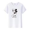 Vintage Unisex Cartoon Tshirt Mickey Mouse Tops Graphic Clothes Summer Blouses Short Sleeve T-shirt White Tees