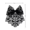 Bat Embroidery Halloween Hair Clip Bowknot Hair Accessories Spring Hair Clip  Cosplay Events