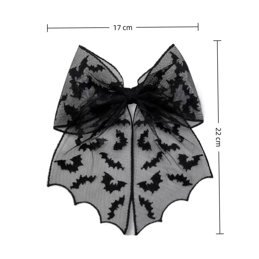 Bat Embroidery Halloween Hair Clip Bowknot Hair Accessories Spring Hair Clip  Cosplay Events