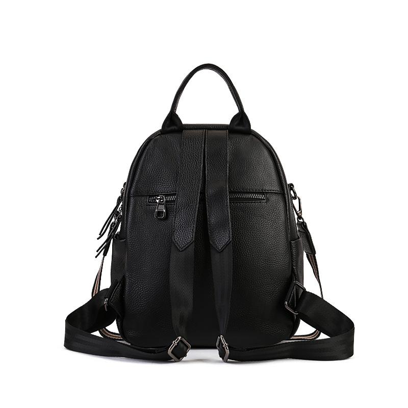 Genuine Leather Backpack Women's Light Leisure Bag Travel Backpack Multi-functional Large Capacity Student Backpack