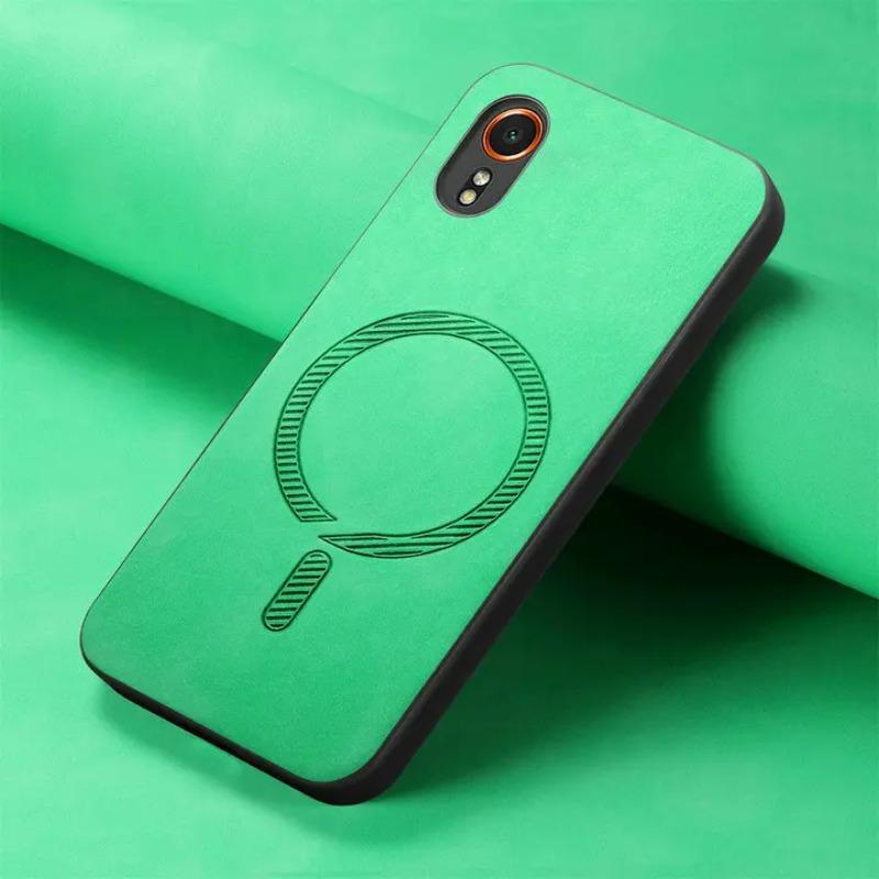 

For Samsung Galaxy XCover7 Case for Magsafe Magnetic Leather Back Cover for Samsung X Cover 7 Cases for Galaxy XCover 7 Galaxy XCover7