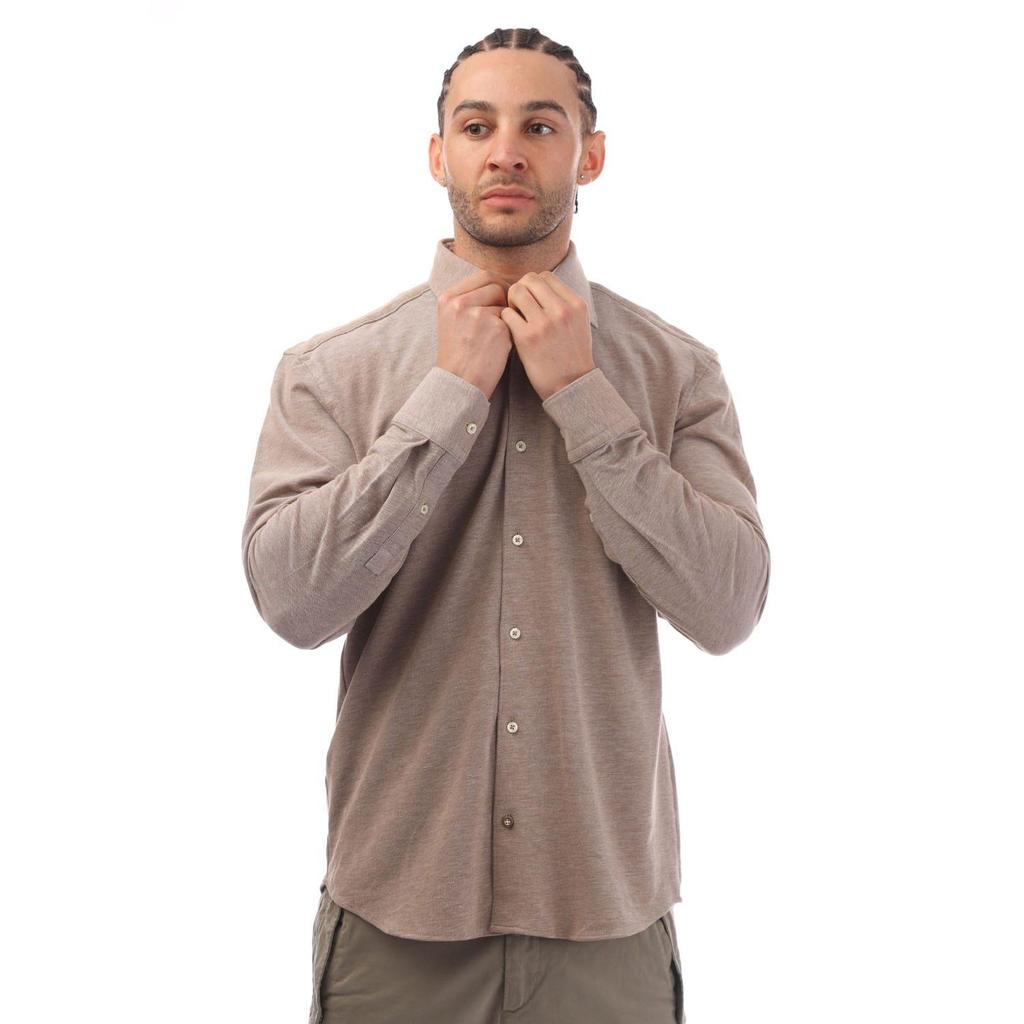 Boss Mens C-Hal Jersey Kent Collar Shirt