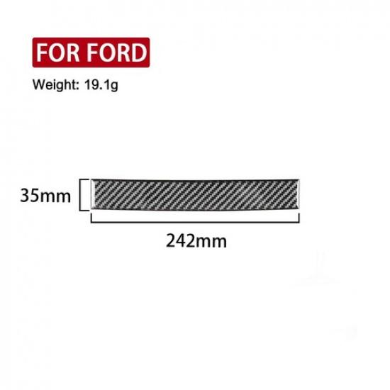 Real Carbon Fiber Console Navigation Panel Cover Strip For Ford F150 F-150 15-20