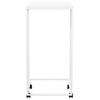  Side Table On Wheels, White, 40x30x63.5 Cm