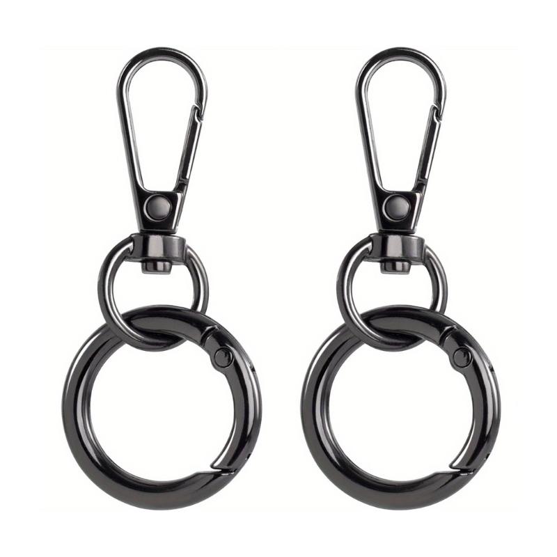 Swivel Clasp Clip,Metal Lobster Claw Clasps,Swivel Clasp with Key Rings for Keychain Making,DIY Crafts,Keychain Clips