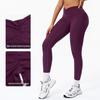 Women's High-Waist Pleated Yoga Pants - Cross-Border Brushed Tight Fit, Hip-Lifting, Perfect for Running and Fitness (9313)