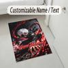 Personalized Crystal Velvet Carpet,Tokyo Ghoul Custom Printed Name, Plush Area Rug For Home Indoor Decor