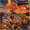 WholeFire Grillmatten-Set (6 Stück), Antihaft-Grillmatte, Beschichtet, Wiederverwendbar, BBQ-Grillmatte, Backzubehör zum Grillen, Gasgrill, Backofen, Kochen, 40 33 cm