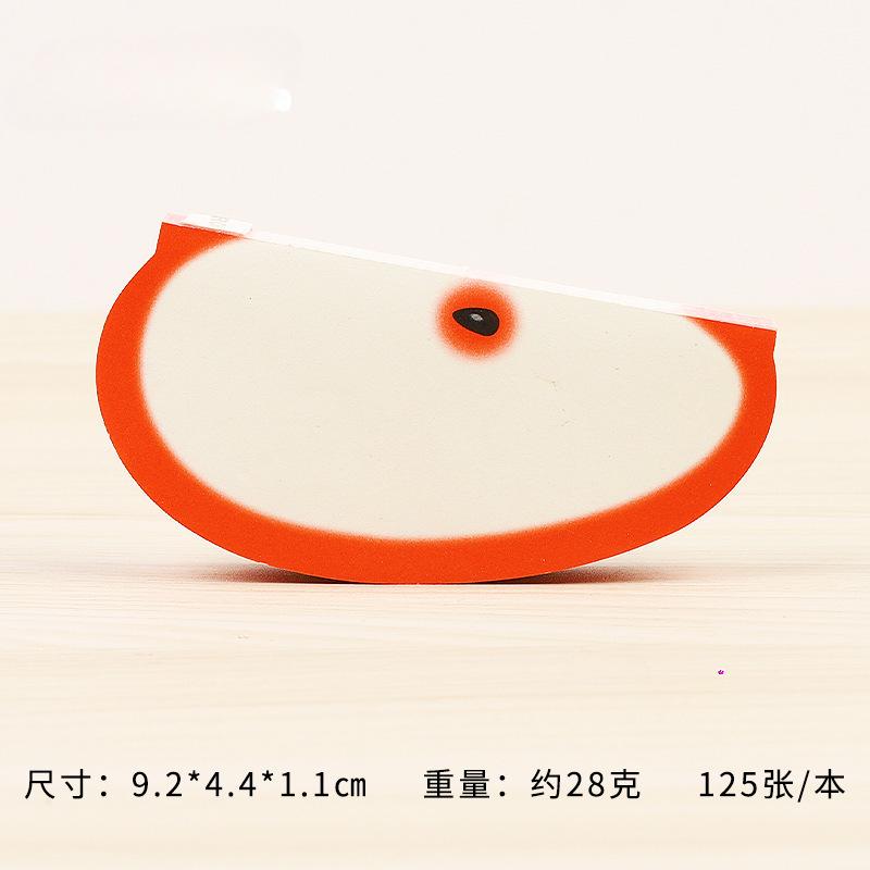 125 Page Fruit Shape Sticky Note Student Note Pads Sticker Planner Sticker Notepad Memo Pad School Office Supplies Apple Orange