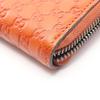 Used GUCCI Micro Guccisima Around Long Wallet 244994 Leather Orange Used Women