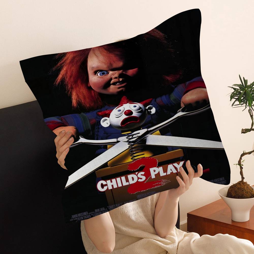 Classic C-ChuckyS Horror Movie Pillow Gifts Home Office Furnishings Bedroom Sofa Car Cushion Cover Case 45x45cm