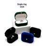 1 Pcs Felt Ring Box Mini Portable Ear Stud Jewelry Box Wedding Ring Pair Box Jewelry Storage Box