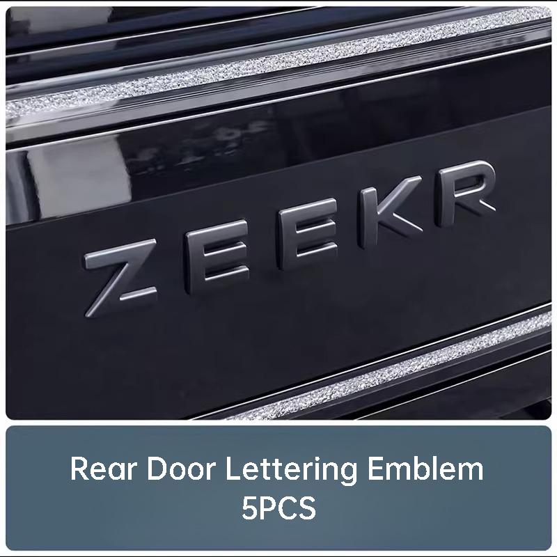 AAVY1 compatible compatible for Zeekr 9X Car Front Badge Blackened Emblem Rear Trunk Letter Emblem Decal Exterior Modification Accessories