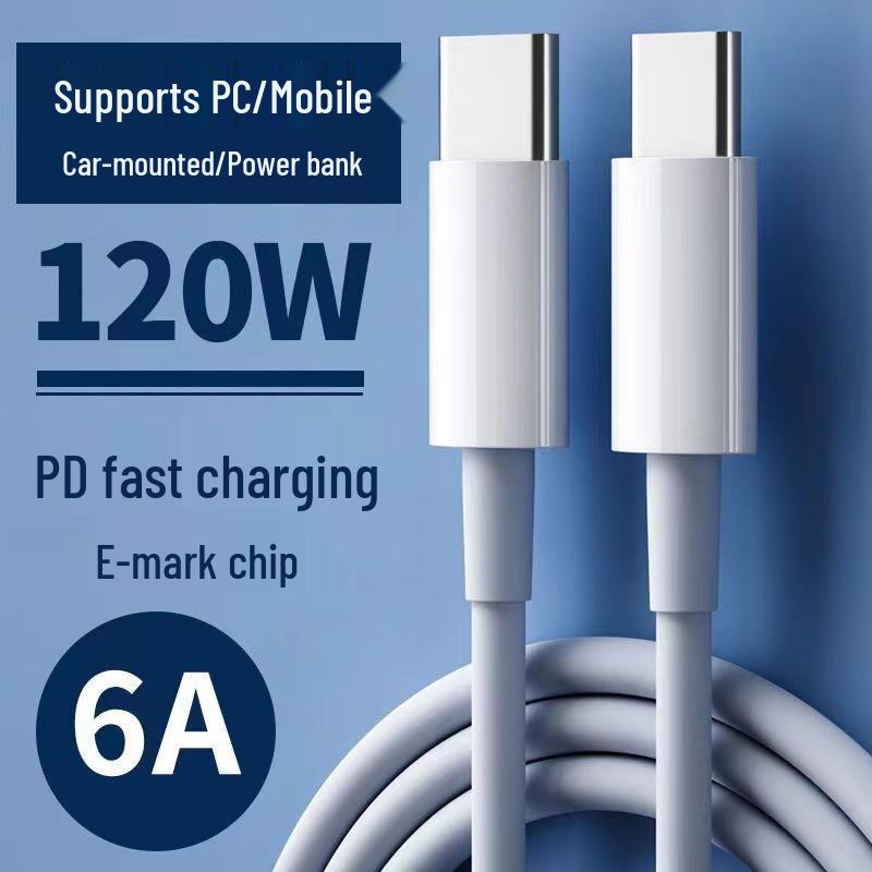 Dual Type-C PD Fast Charging Cable for Huawei/Xiaomi Laptops with Single/Dual Ports
