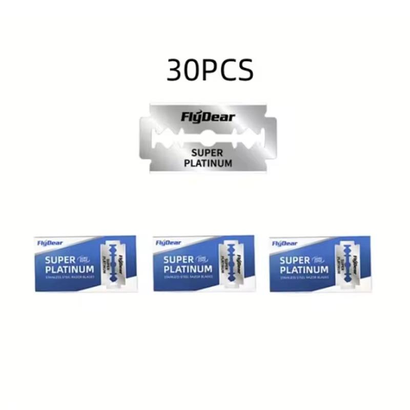 10-100 Stück Edelstahlmaterial Langlebige Barbier Rasierklinge Doppelklinge Sicherheitsrasierer Extra Edelstahlklingen