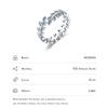 MODIAN Solid 925 Silver Luck Charm Leaf Adjustable Finger Ring Vintage Turquoise Trendy Fine Jewelry For Women Gifts