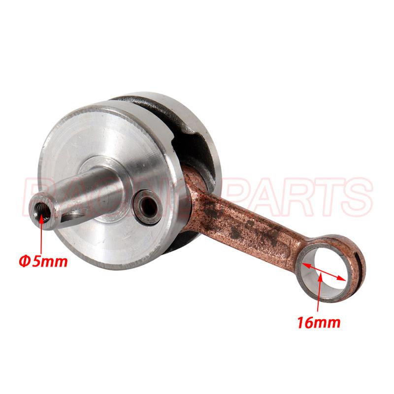 motorcycle parts 2 stroke 49cc 44-6 Full Circle Crank for pocket bike scooter engine Crankshafts parts Mini dirt bike ATV Quads