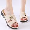 Women's Summer New Open Toe Flat Sole Slippers Thick Sole Non Slip Lightweight Home Slippers Outdoor Waterproof Slippers Sandals