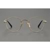 Handmade CHAR trendy and versatile glasses frame, ultra-light pure titanium retro round frame with anti-blue light myopia frame for men and women