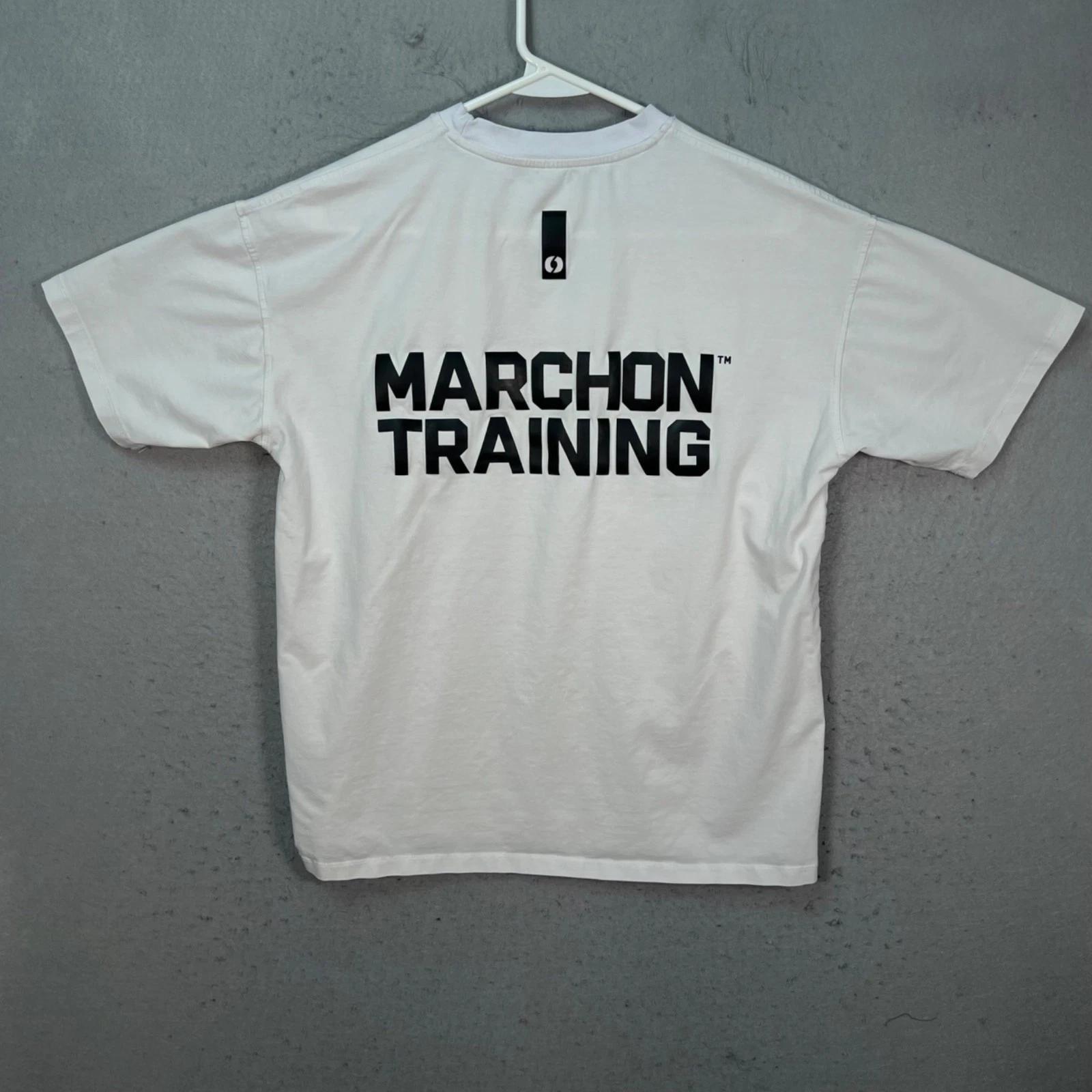 Marchon Training Mens Size XS White Unisex T-Shirt Made In Italy 2XL
