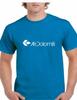 Air Dolomiti Retro Logo Italian Airline Tee White Royal Blue Cotton T-Shirt