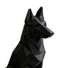 Xiaobudian 3D Printed Geometric Shepherd Dog Ornament, Minimalist Sculpture for Nordic Light Luxury Home Decor, Entry Desk TV Cabinet Accent Gift