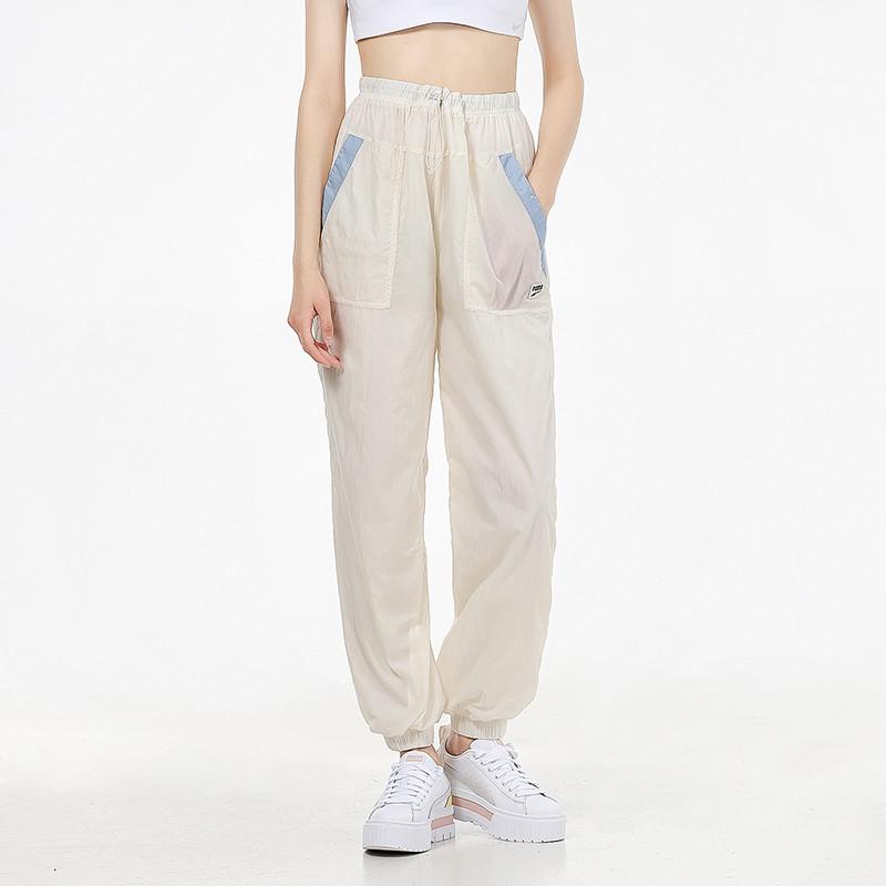 Puma Breathable Jogger Sweatpants with Pockets Women Bottoms Beige 533259-73
