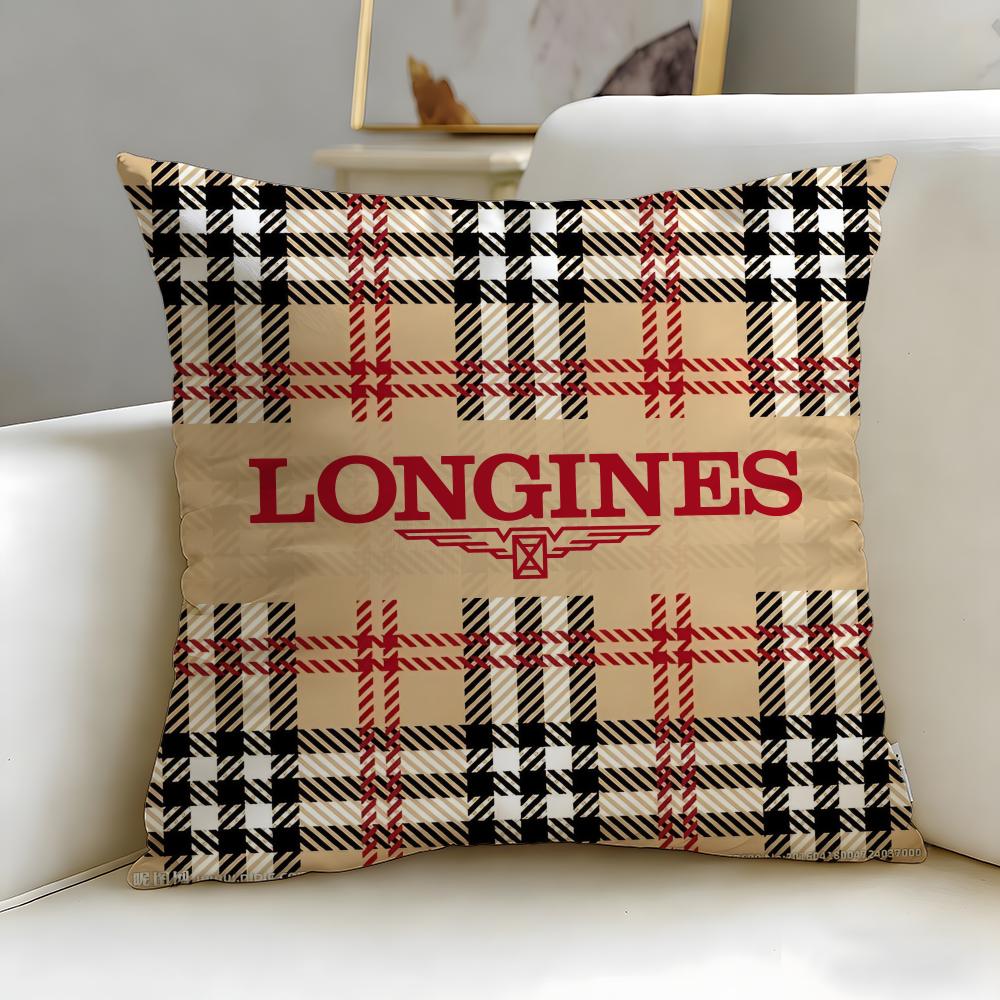 Classic Luxury Watch Brand Longines Cushion Cover Soft & Easy-Wash Pillow Case – Versatile for Couch, Bed, Travel and Office