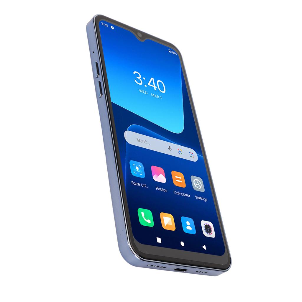 6.5inch Smart Phone 3G WiFi 4GB RAM 64GB ROM 5MP Front Camera 13MP Rear Camera 1440x3200 8000mAh OTG Function Triple