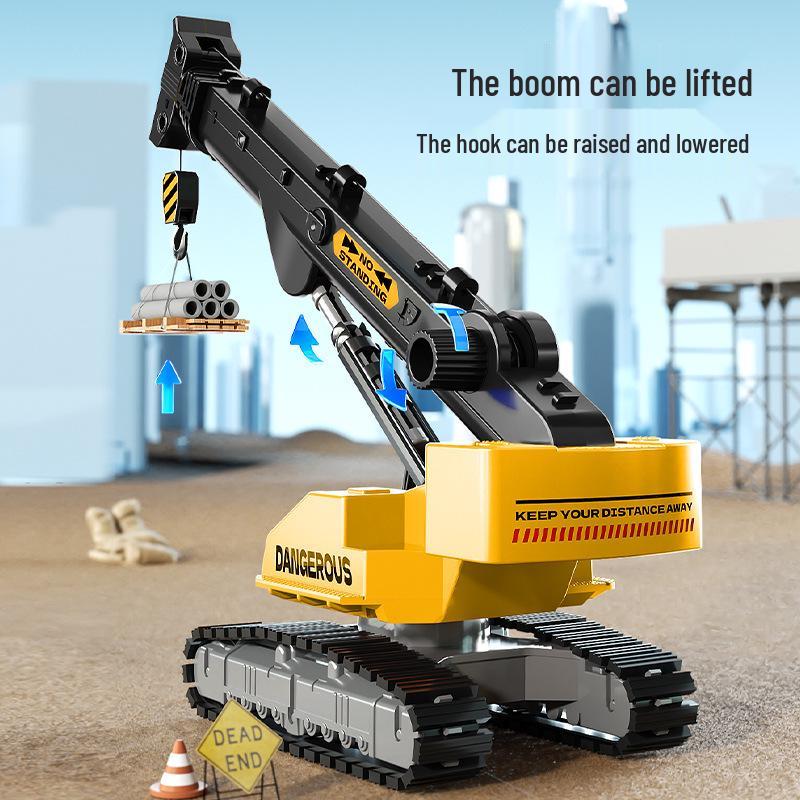 Lili Tracked Crane Engineering Toy Model with Lifting Hook - Perfect Gift for Boys
