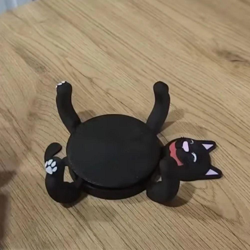 Cute 3D Print Cat Coasters Creative Animal Drinks Placemat  Kids Gifts