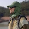 Cappello da Pesca con Design a Scialle Tesa Larga Protezione Solare Cappellino da Baseball Circonferenza Testa Regolabile Cappello da Sole da Trekking Outdoor