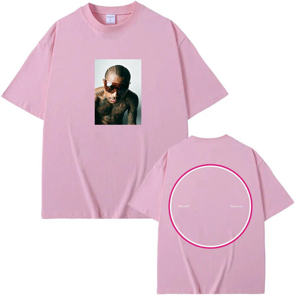 Steve Lacy Album Oh Yeah? Graphic Print Cotton T-shirt Fashion Women Men Unisex Casual Loose XS-2XL Tee Round Neck Tops Summer