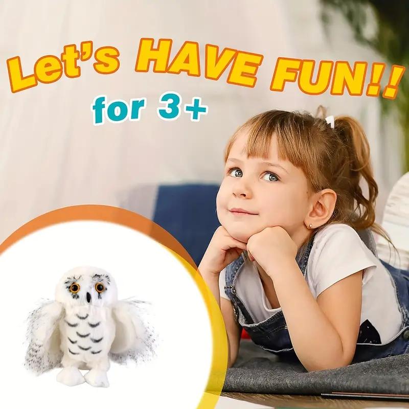 20cm/7.87inch Gufo delle Nevi Peluche Carino, Decorazione Peluche Gufi per la Stanza dei Bambini e delle Bambine, Regali per Bambini Giocattoli