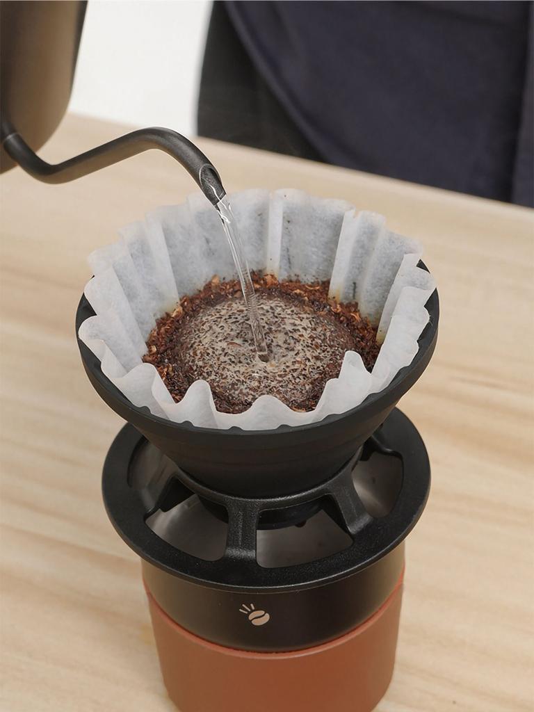 Collapsible Coffee Filter Portable Silicone Drip Coffee Tea Holder Funnel Basket Reusable Tea Pot Cake Cup Coffee Filter Dripper