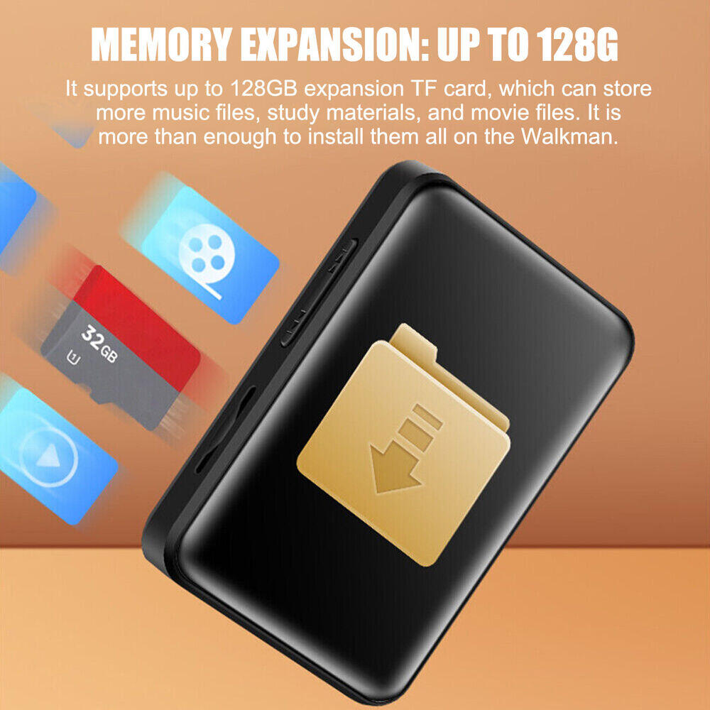 MP4 MP3 Player Bluetooth 5.0 Touch Screen Mini Walkman Student Sport Lossless HIFI Music FM Radio Portable Mp3 Gift Hot Sale