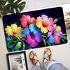 Enchanting Flowers Door Mat with Suitable for Soft In Bedrooms Living Rooms Garden Entrances Room Decor Indoor and Outdoor Use