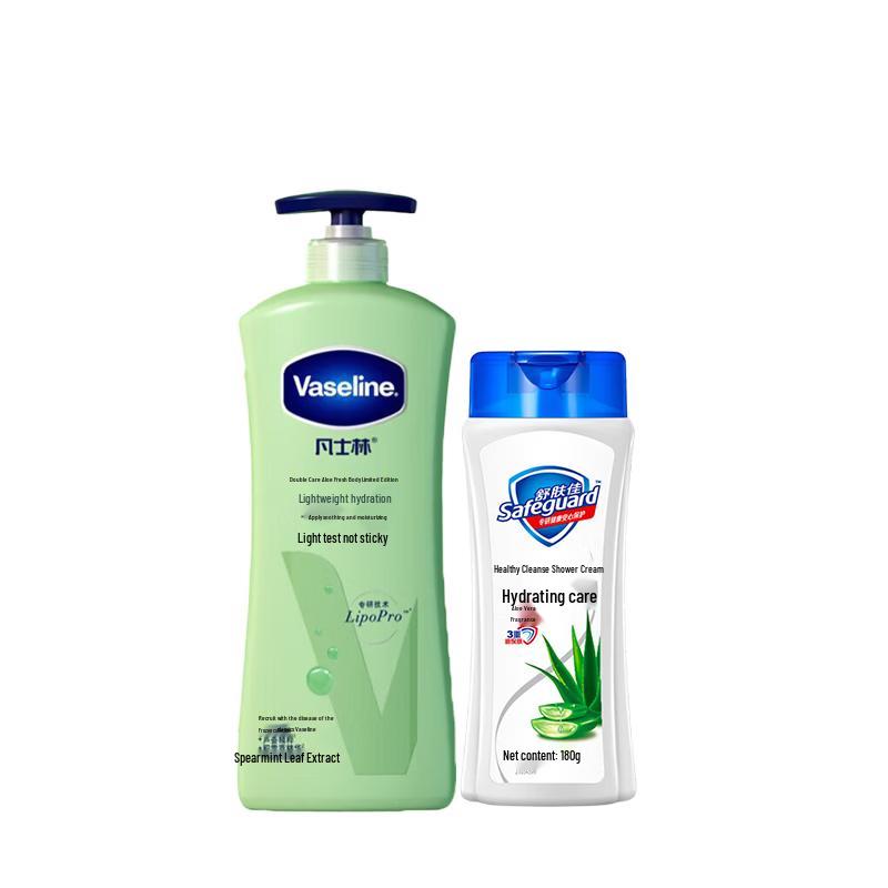 Vaseline Aloe Fresh Body Lotion & Shower Gel Set