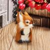 Simulation Animal Squirrel Plush Lifelike Christmas Tree Ornament Decoration